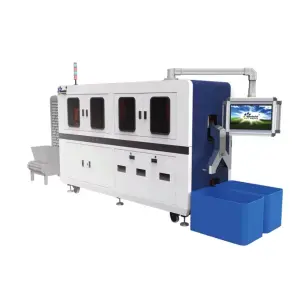 Auto Plastic Bottle Cap Vision Inspection Machine System Print at Speed of 1200 Lids Per Minute With Ai Application