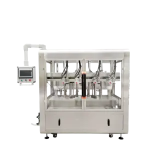 High Speed Automatic White Wine Water Liquid Laundry Detergent Bottle Following Type Filling Machine