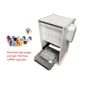 Design Nespresso Coffee Capsule Semi Automatic Sealing Machine