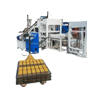 Maquina De Bloque Automtico Qt4-13 QT4-15S Automatic Production Line Concrete Block Machine Suppliers Mexico