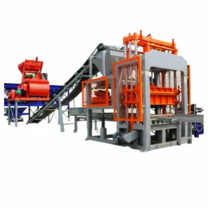 QT5-15  Concrete Cement Hollow Stock Solid Paver Interlocking Fly Ash Brick Block Making Machinery