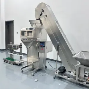 10-5000g Pet Food Semi-automatic Vertical Digital Control Filler Coffee Beans Particle Packing Filling Machine