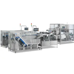 Automatic Disposable Medical Gloves Cartoning Machine Sealed 50-100pcs Boxing Packaging Line for Food Paper and Metal Material