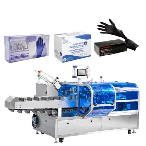 Automatic 100pcs Nitrile Surgical Gloves Cartoning Box Packaging Machine Box Packing Machine