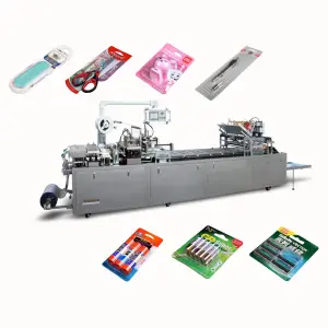 High-Capacity Automatic HP-500 Blister Packing Machine for Food Foil Card Packaging Plastic and Paper Options