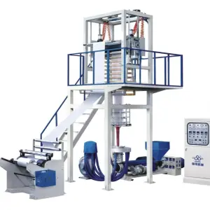 Mono Layer Film Blowing Machine Multi Function Hdpe pp Film Blowing Machine Plastic Nylon Extruder Blowing Film Machine