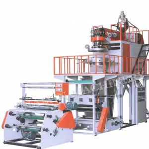 Full Automatic PP PE Plastic Film Monolayer Bioplastic Garbage Bags Extruder Blown Film Machine