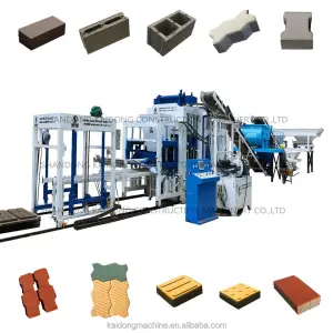 QT10-15 Automatic High Capacity Concrete Block Mould Machine Cement Brick Machine Paver Making Machine Jamaica