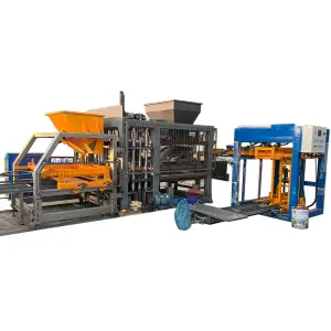 Automatic QT5-15 Hydraulic Color Paver Hollow Block Brick Making Machine pavement machine