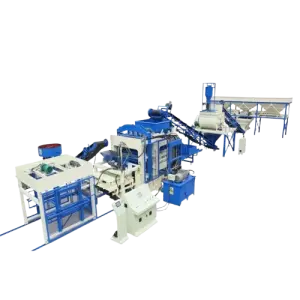QT10-15 Big Capacity Hollow Paver Curbstone Automatic Block Making Machine Line