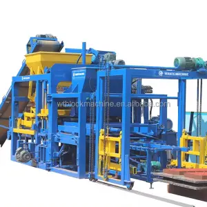QT4-15 Automatic Concrete Hollow Brick Machine and Paver Block Making Machine for