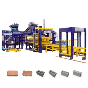 Bricks Blocks Making Machine H1000 Automatic Concrete Cement 2400pcs/hour Vibration Motor for Brick Machine