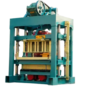 Semi Automatic Concrete Block Making Machine QTJ4-40 Hollow Paver Brick Making Machinery for