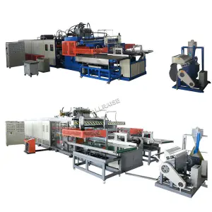 Auto Ps Foam Disposable Take Away Lunch Box Molding Machine Polystyrene Foam Thermocol Plate Tray Fast Food Box Making Machine