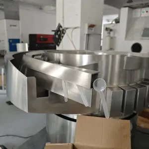 Mini Feeder Machine Vibratory Feeder Bowl Spoon Packaging Feeding 60 Per Minute Adjustable Speed Vibrating Bowl Feeder