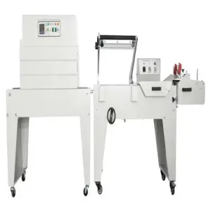 High Speed L Type Sealing and Cutting Packaging Machine PE Film Shrink Packaging Machine with Shrink Tunnel