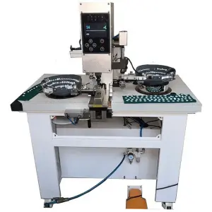 Fully Automatic Feeding Snap Button Attaching Machine with Infrared
