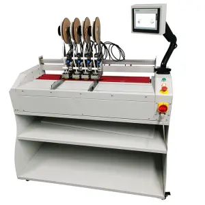 High Speed Semi-Automatic Double Side Tape Applicator Machine / Taping Machine /adhesive Tape Machine