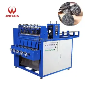 Automatic Scourer Ball Wire Scrubbing Producing Spiral Integrated Stainless Steel Wire Scourer Ball Making Machine