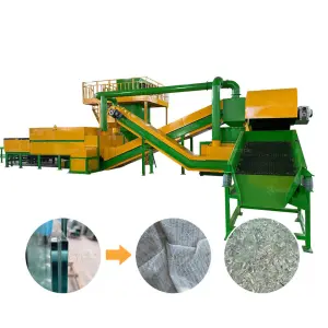 Environment Friendly Windshield Processor PVB Separation Machine Laminated Glass Recycler for Waste Management Plants