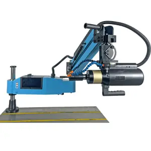 M16 Smart Touch Screen Servo Electric Tapping Arm Adding Oiling and Air Blowing Nut Tapping Machine