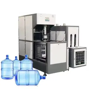 PET 5 Gallon Bottle Blowing Production Line Semi-automatic Plastic Drinking Mineral Water Bottle Moulding Blowing Machine