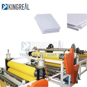 PVC Laminated Making Machine for Gypsum Board Ceiling Tiles Film Textile Flxing Machine Gypsum Board Ceiling Production Line
