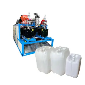Double Station 5 Liter Plastic Jerry Can Bottle Machines Small Jar Pe Hdpe 5liter Extrusion Blow Molding Machine