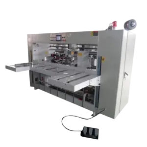 Double Piece Corrugated Cardboard Carton Box Stitching Machine Carton Stapling Machine