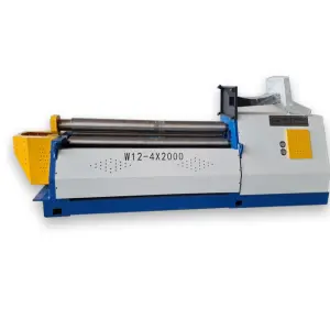 W12NC 4x2000 Hydraulic Roller Laminating Machine 4 Rolls Plate Bending Roll Machinery