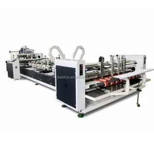 Full Automatic Small Big Size Corrugated Flute Carton Box Folding and Gluing Machine Folder Gluer