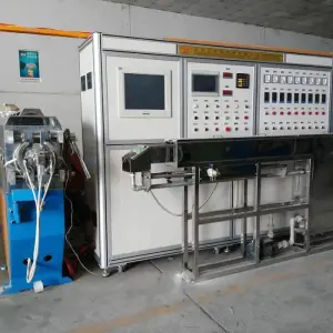 Electric Wire Cable Manufacturing Machine PE Coated Cable Extrusion Line with Core Screw Components for Fiber Optic Production