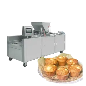 Full Automatic Muffin Madeleine Cake Depositing Machine for Small Food or Shops