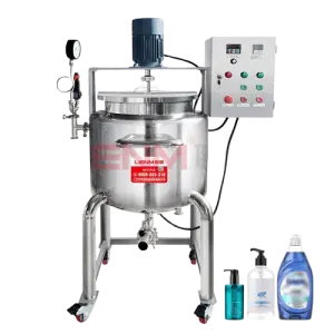 Manufacturing 60l 100l Chemical Mixer Tan High Shear Mixers Stainless Steel Mixing Tank Heating Mixing Tank
