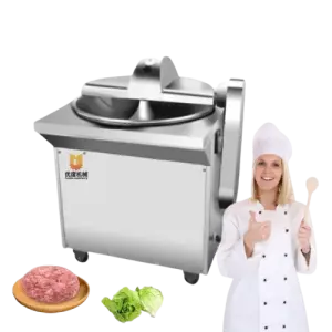 Commercial Bowl Chopper Vegetable Stuffing Cutter Chopper Automatic Meat Chopping Machine