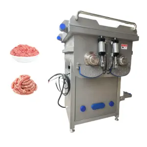 Stainless Steel Vacuum Meat Mixer Cutting Mixing Sausage Stuffing Blender Mincer in One Machine