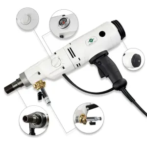 1800W Three Speed Diamond Concrete Core Drill Machine Portable Industrial Core Drilling Machines