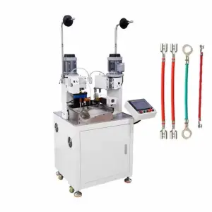Single Wire Automatic Cable Manufacturing Equipment Double-Ended Full Automatic Wire Cutting Stripping Terminal Crimping Machine