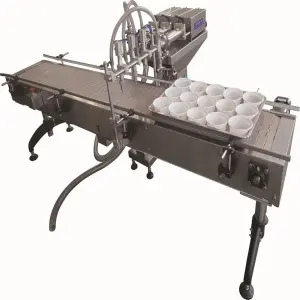 Fully Automatic Filling Machine for Beverage Yogurt Ice Cream Detergent Liquid for Bags and Glass Packaging