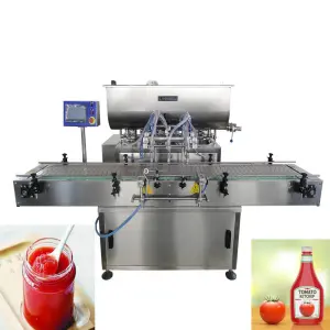 Small Size Automatic Ketchup Tomato Sauce Oyster Sauce Mayonnaise Ice Cream Bottle Filling Machine