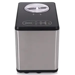 Ice Cream Maker Machine Automatic with LCD Display Electric Gelato Maker No Pre-freezing Stainless Steel