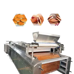 Automatic Dorayaki Cake Forming Machine Continuous Dorayaki Pancake Maker