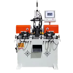 Stainless Steel Round Rod End Face Chamfering and Deburring 60 Pneumatic Double Head Short Material Chamfering Machine