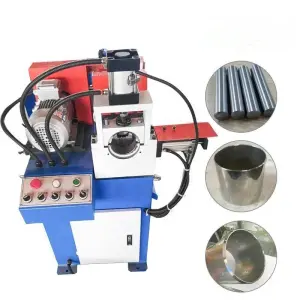 60 Single Head Round Bar Pneumatic Chamfering Machine for Stainless Steel Pipe End and Tube Chamfer