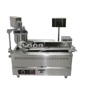 Automatic Mini Doughnut Machine with 3 Molds Electric Gas Donut Maker Condition for Bakeries