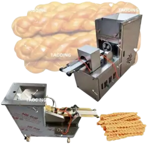 3/6/9 Strands Automatic Raw Hemp Flowers Dough Twisting Machine Soft Pretzel Making Machine Fried Dough Twist Forming Machine