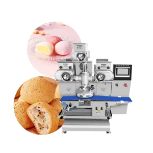 Mooncake Stamping Machine Mooncake Molder Machine Automatic Mochi Ice Cream Maamoul Churros Machine Production Line