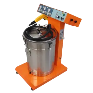 300-400g/min Metal Coating Machinery with Spray Gun for Manufacturing Plant Manual Electrostatic Powder Coating Machine