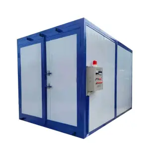 High Temperature Spraying Curing Baking Booth Powder Coating Cure Ovens Water-Based Paint Cabine with Gas Disposal Machinery