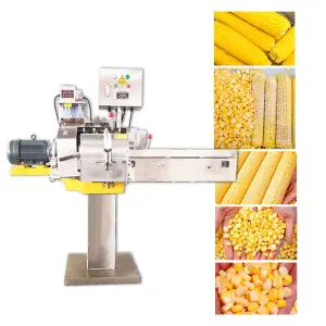 Automatic Electric Sweet Corn Thresher Large Capacity Maize Sheller Threshing Machine Fresh Sweet Corn Thresher Corn Cutter